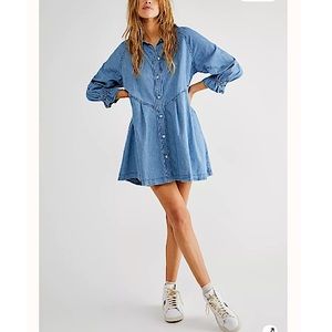 Free People Hannah Denim Dress